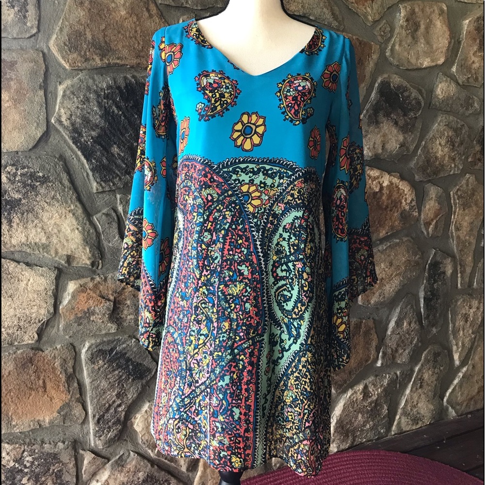 Paisley print dress